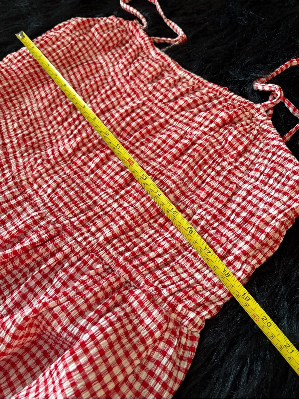 Eloquii Red and White Gingham Maxi Dress - Picture 10 of 12